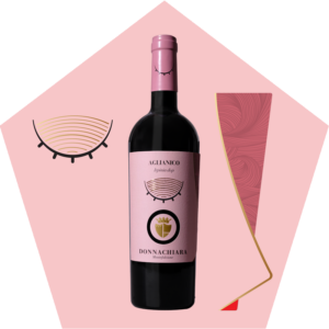 Bottiglia Irpinia Aglianico DOC Donnachiara vino rosso Irpinia